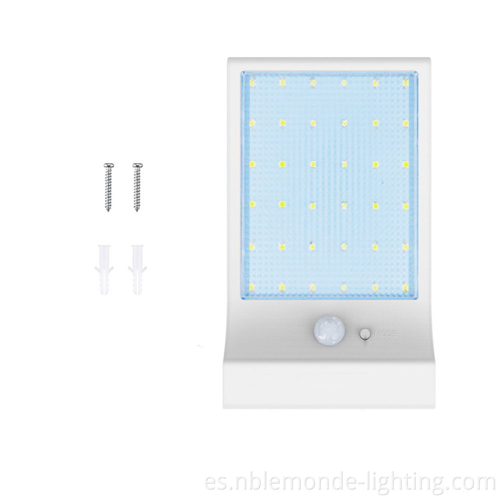 Energy-saving solar LED light with motion sensor
